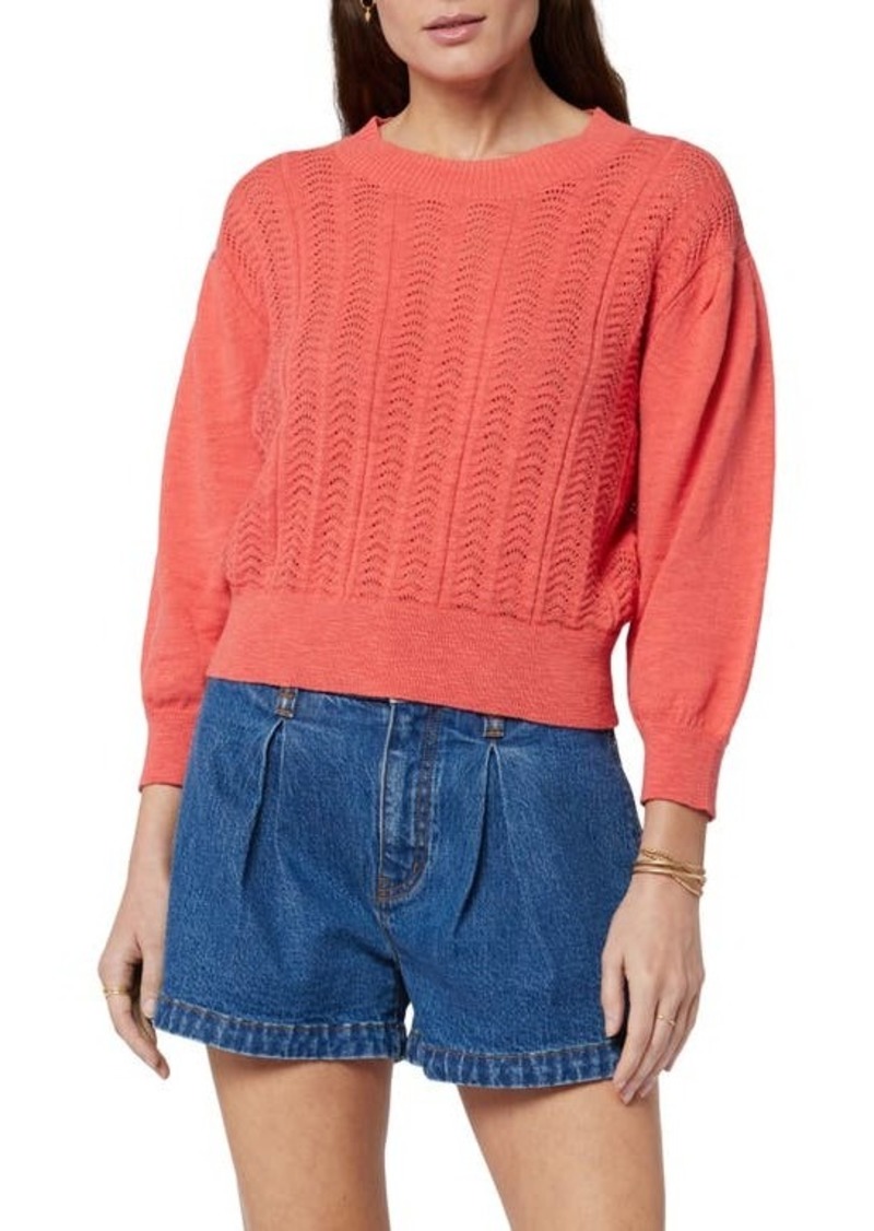 Joie Pointelle Organic Cotton Sweater
