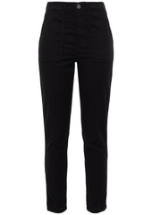 Joie - Andira cropped cotton-blend twill slim-leg pants - Black - 23