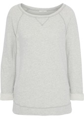 Joie Woman Emma C Mélange French Cotton-blend Terry Sweatshirt Light Gray
