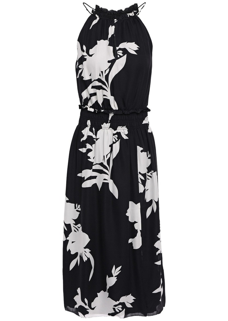 joie black floral dress