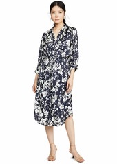 Joie Women's Emmalynn Dress  Blue Floral XL