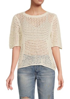 Joie Open Knit Solid Top