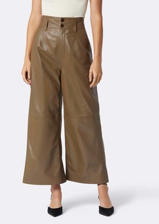 Joie Porter Wide Cropped Leather Pants