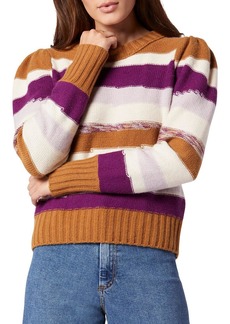 Joie Ronsard Womens Wool Striped Crewneck Sweater