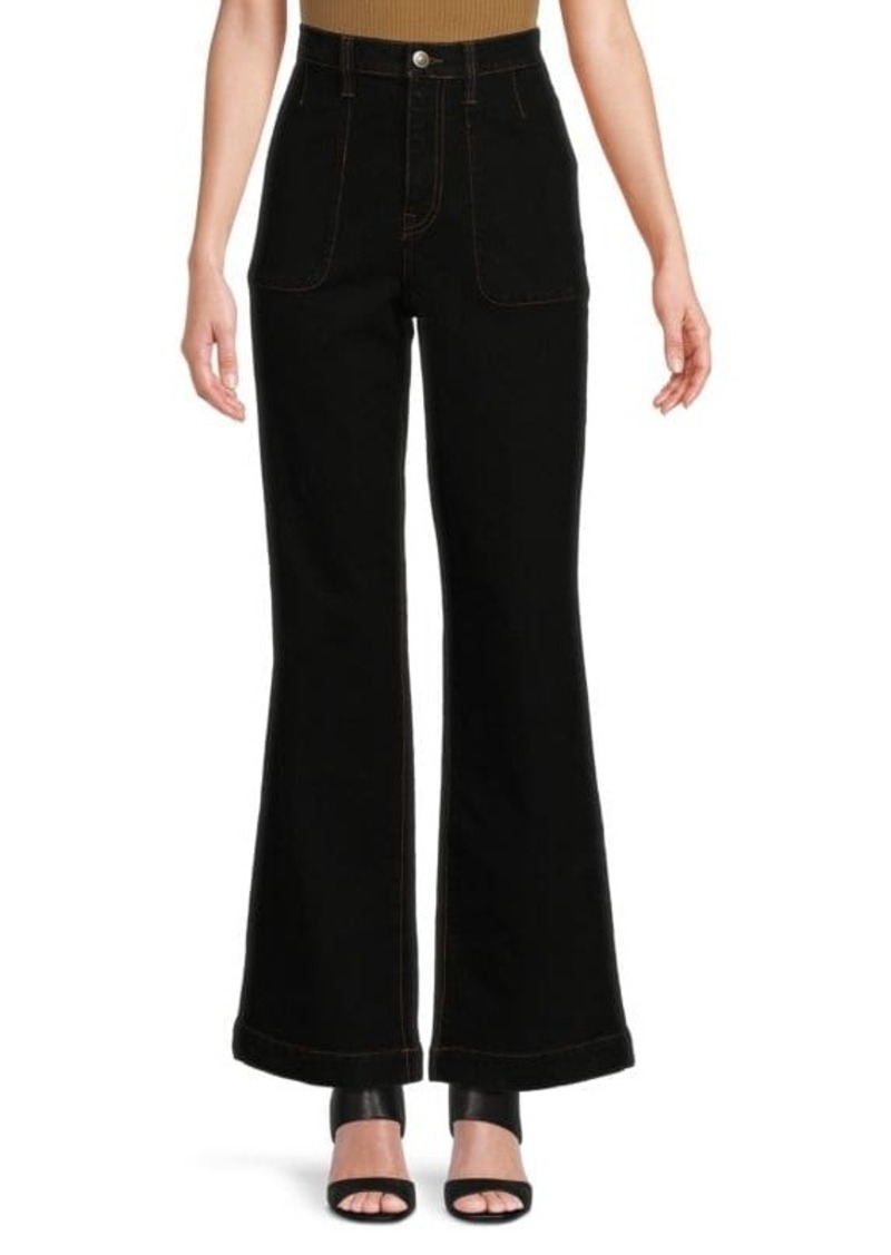 Joie Sophie Topstitch Flared Jeans