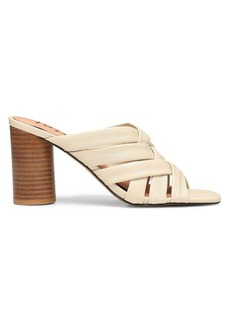 Joie Stacked Heel Leather Sandals