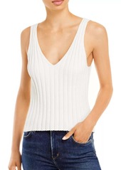 Joie Wassily Ribbed Knit Tank Top In Porcelain