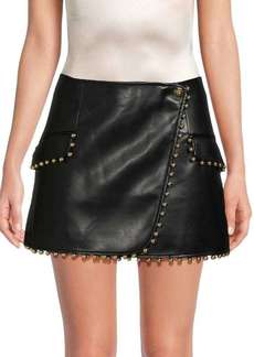 Jonathan Simkhai Clayton Studded Vegan Leather Mini Skirt