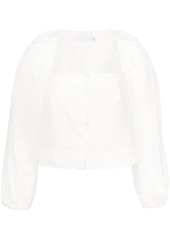 Jonathan Simkhai Clover embroidered blouse