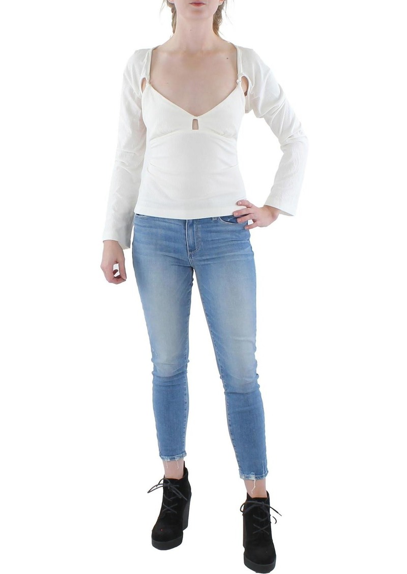 Jonathan Simkhai Dakota Womens Modal Open Back Pullover Top