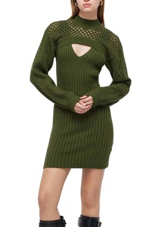 Jonathan Simkhai Danielle Mini Dress In Moss