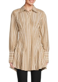 Jonathan Simkhai Felicity Striped Mini Shirtdress