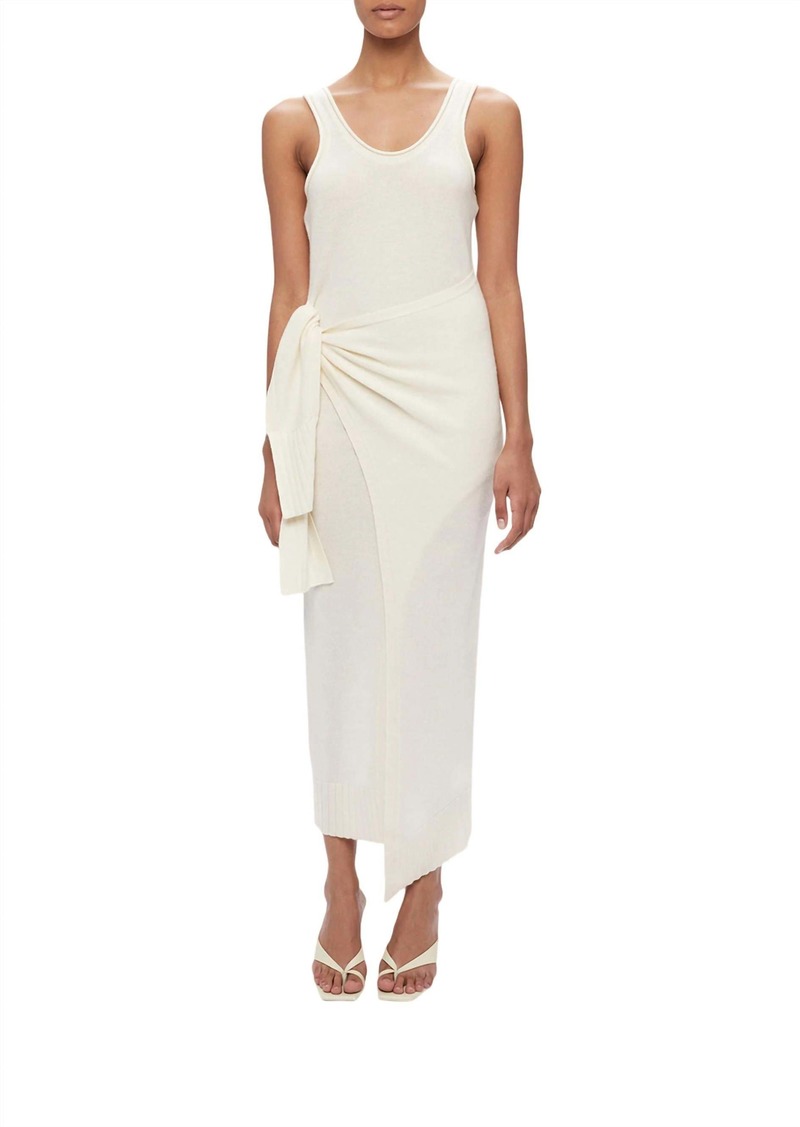 Jonathan Simkhai Flynn Cashmere Dress In Ivory