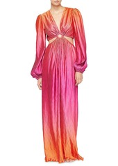 Jonathan Simkhai Jaelyyn Womens Cutout Long Maxi Dress