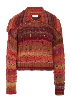 Jonathan Simkhai Jenna Space Dye Sweater In Punch Multi