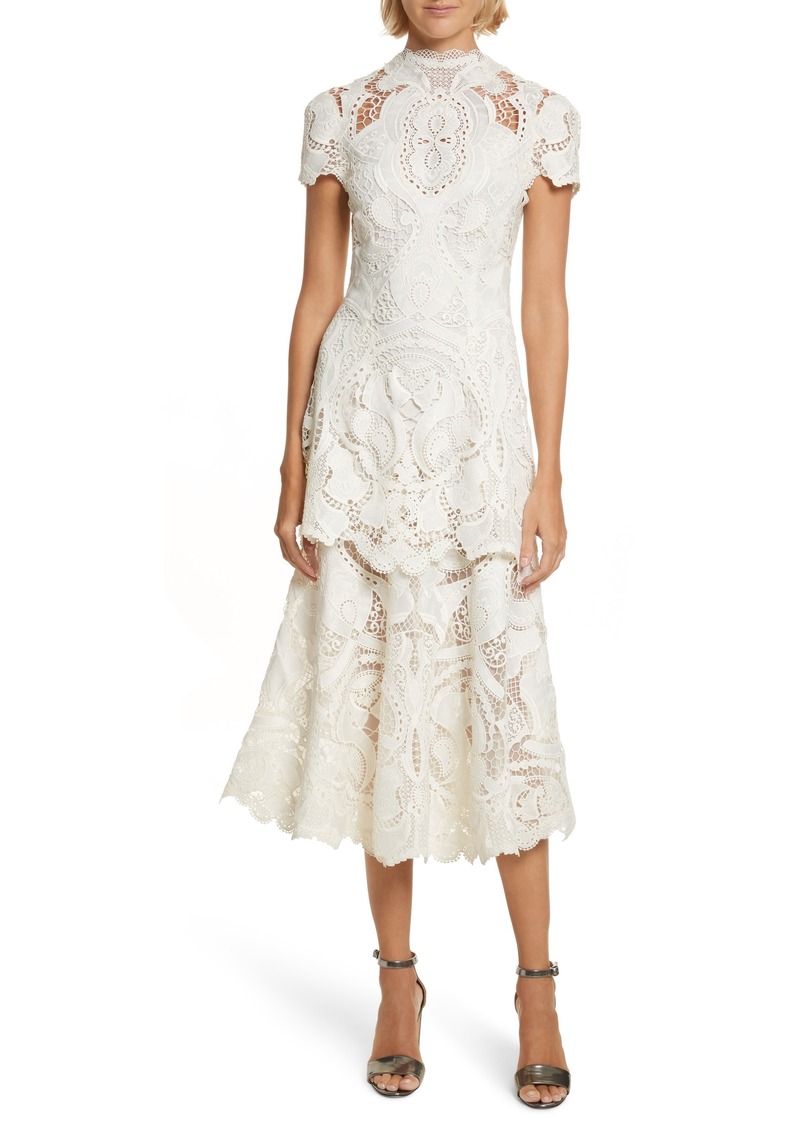 guipure lace midi dress by jonathan simkhai