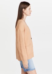 Jonathan Simkhai Estela Wool Cashmere Blend Ribbed Cardigan