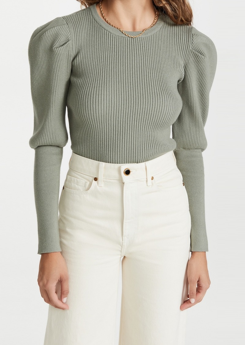 Jonathan Simkhai STANDARD Levy Puff Sleeve Top