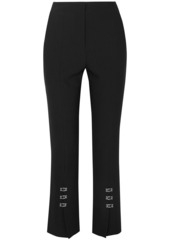 Jonathan Simkhai Woman Hook-detailed Cady Straight-leg Pants Black