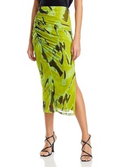 Jonathan Simkhai Kensingten Womens Mesh Calf Midi Skirt