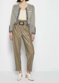 Jonathan Simkhai Marleigh Recycled Knitwear Jacket With Pockets In Taupe