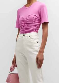 Jonathan Simkhai Tansy Jersey Top In Opera Pink