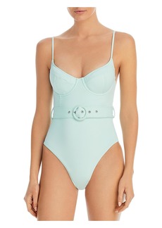 Jonathan Simkhai Womens Buckle Nylon One-Piece Swimsuit