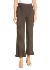 Jonathan Simkhai Standard Celia Ribbed Pull-On Pants in Chocolate at Nordstrom
