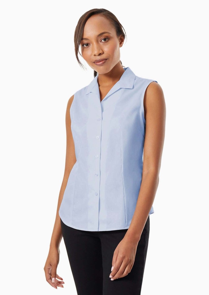 Jones New York Easy-Care Sleeveless Button-Up Shirt