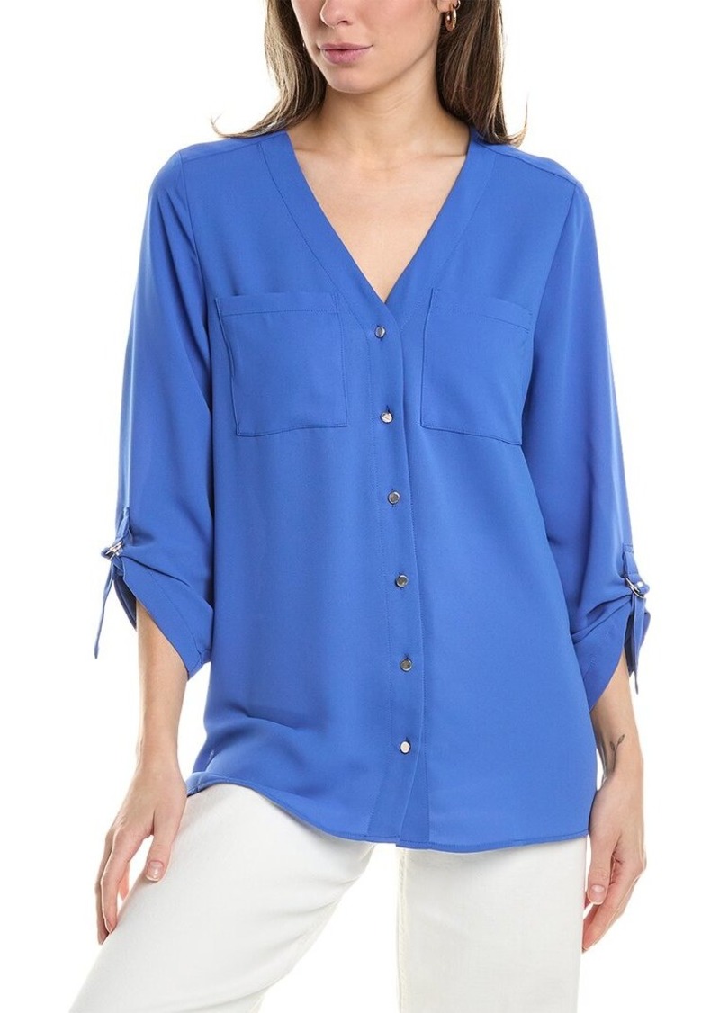 Jones New York Collarless Tunic