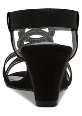 Jones New York Women's Denice Strappy Wedge Sandals - Navy