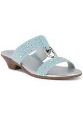 Jones New York Women's Eanna Ornamented Double Band Dress Sandals - Light Blue