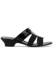 Jones New York Engle Slip-On Strappy Embellished Sandals - Black