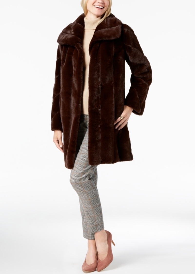 Jones New York Faux-Fur Coat