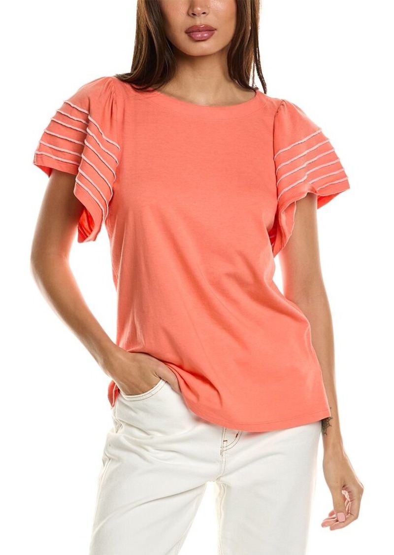 Jones New York Flutter Sleeve T-Shirt