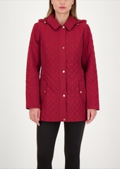 Jones New York Hooded Quilted Water-Resistant Coat, Created for Macy's