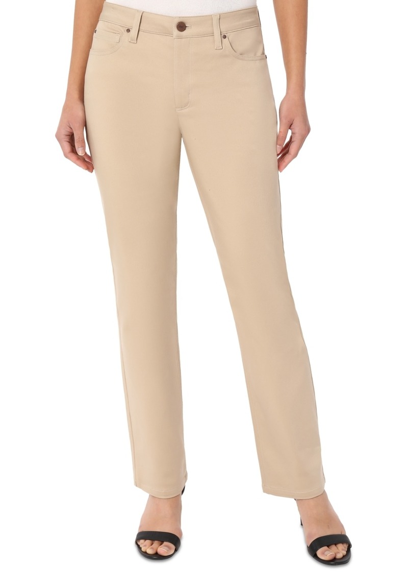 Jones New York Women's Lexington Mid Rise Jeans - Jones Khaki