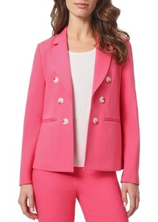 Jones New York Modern Compression Faux Double Breasted Blazer