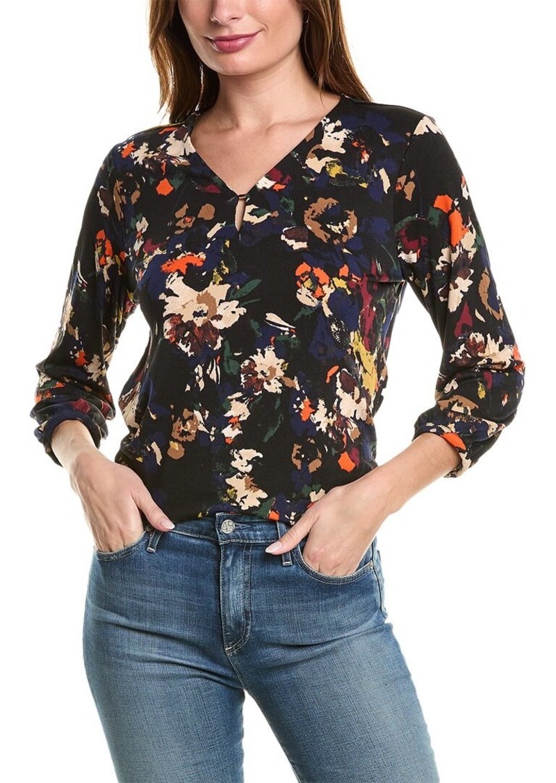 Jones New York Moss Crepe Top