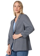 Jones New York Petite Ruched-Sleeve Open-Front Jacket - Jones Black