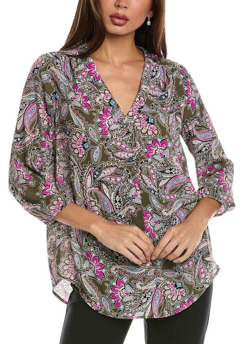 Jones New York Pleat Front Tunic