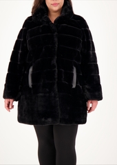 Jones New York Plus Size Faux-Fur Coat