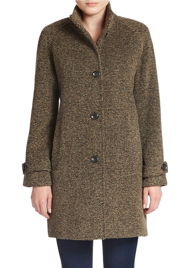 Jones New York JONES NEW YORK Single-Breasted Wool-Blend Coat | Outerwear