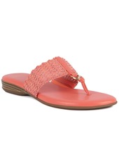 Jones New York Sonal Woven Thong Sandals, Created for Macy's - Coral