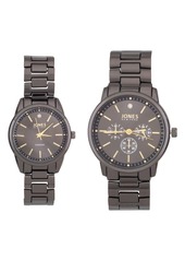 Jones New York Two-Piece Diamond Accent Bracelet Watch His & Hers Set in Black at Nordstrom Rack