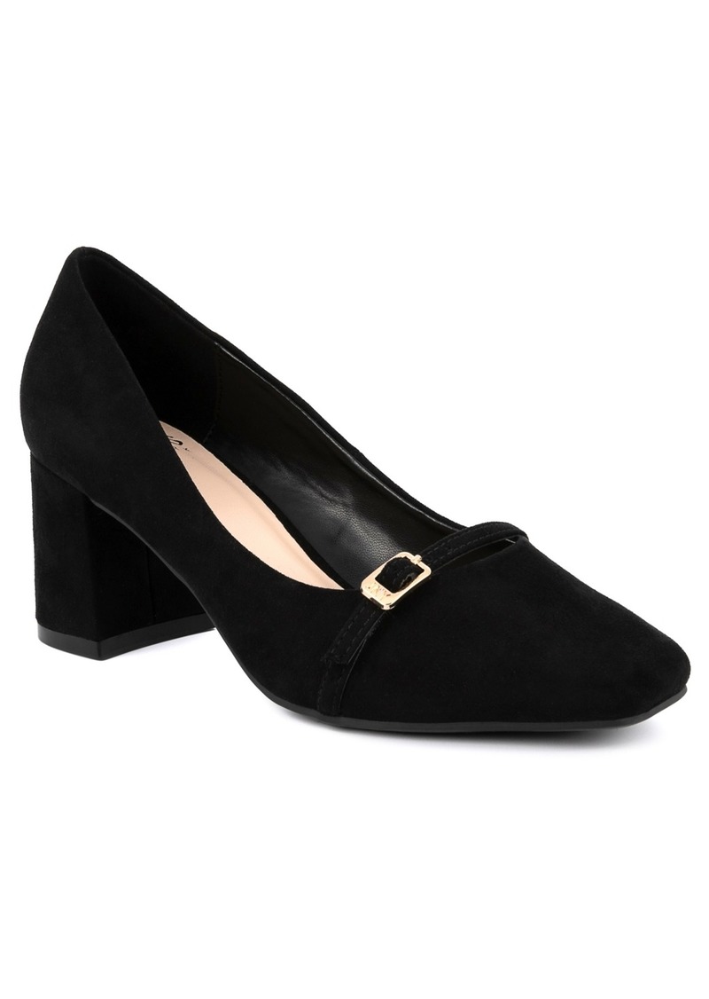 Jones New York Women's Aubin Block Heel Dress Pumps - Black Micro