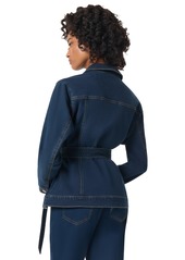 Jones New York Women's Belted Denim Trucker Jacket - Westpoint