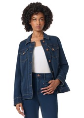 Jones New York Women's Belted Denim Trucker Jacket - Westpoint