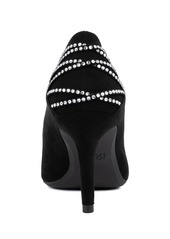 Jones New York Women's Betolda Pointed Toe Embellished Dress Pumps - Black Micro