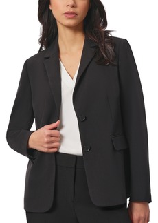 Jones New York Women's Bi-Stretch Two-Button Blazer - Jones Black